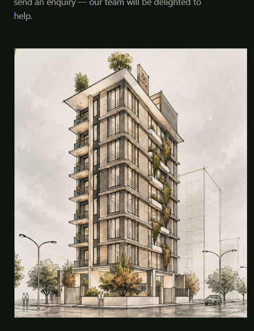 Architectural sketch of Nessa Vista, Uttara