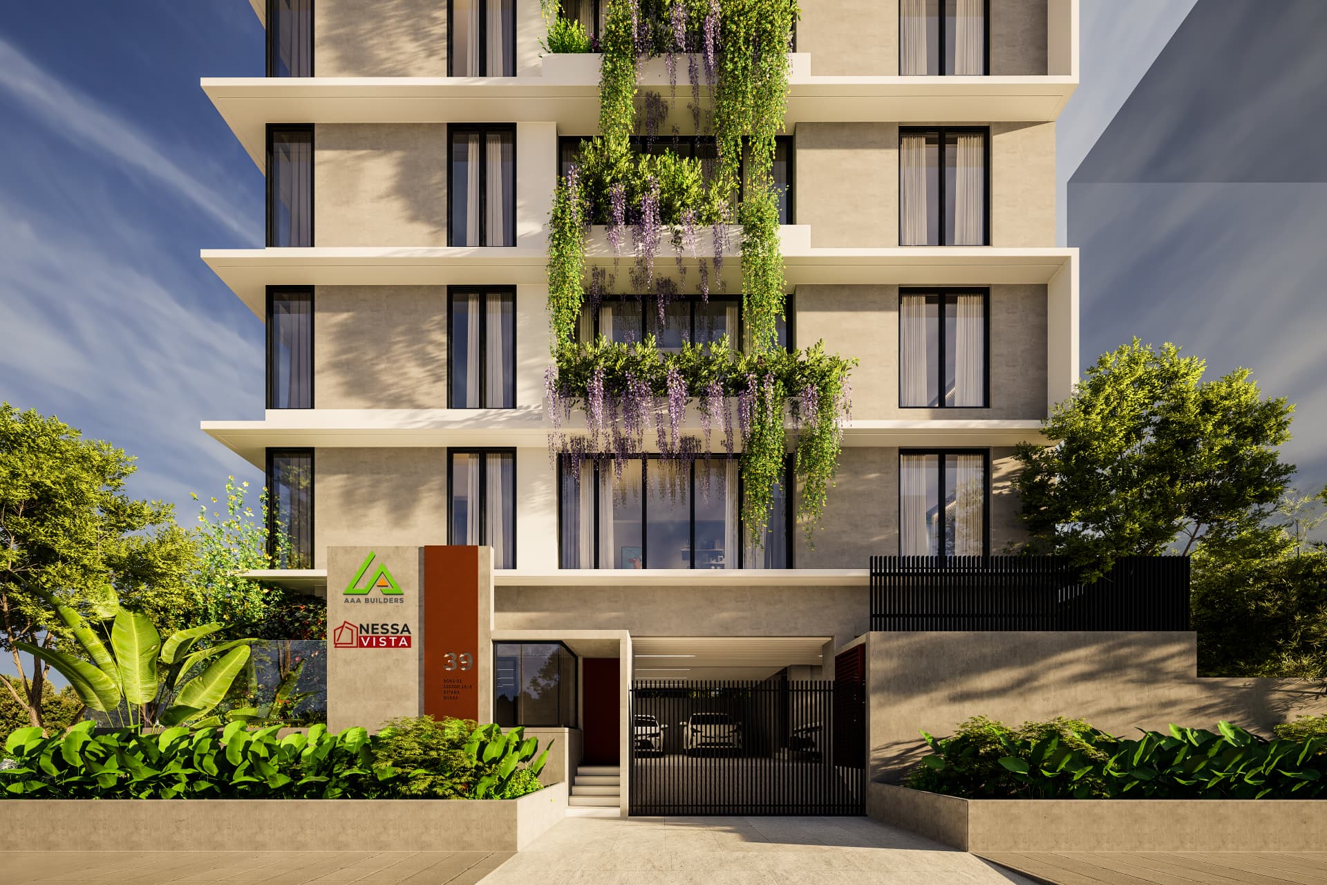 Entrance rendering of Nessa Vista