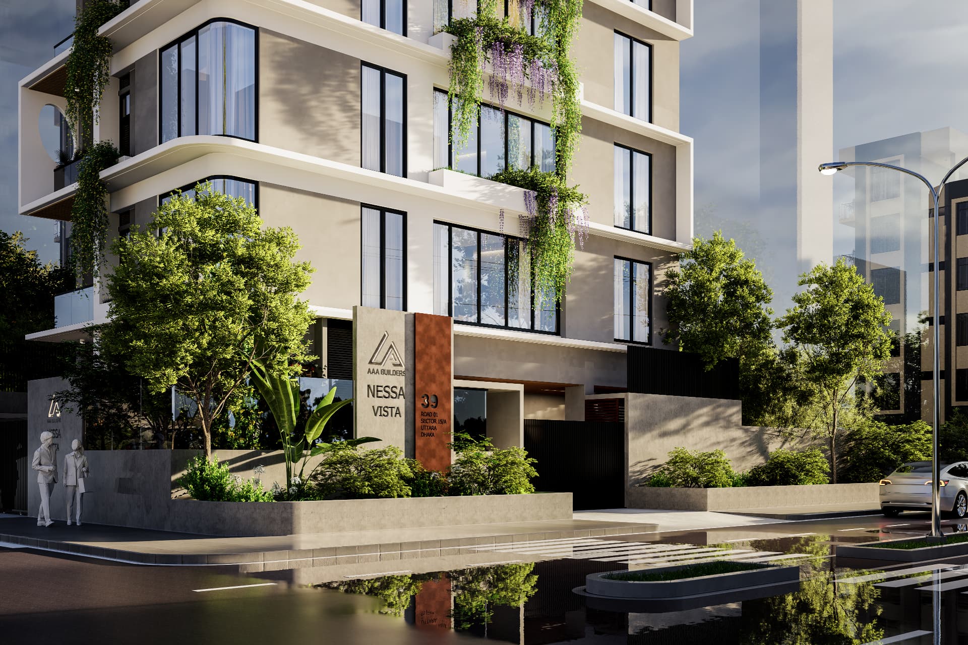Entrance rendering of Nessa Vista